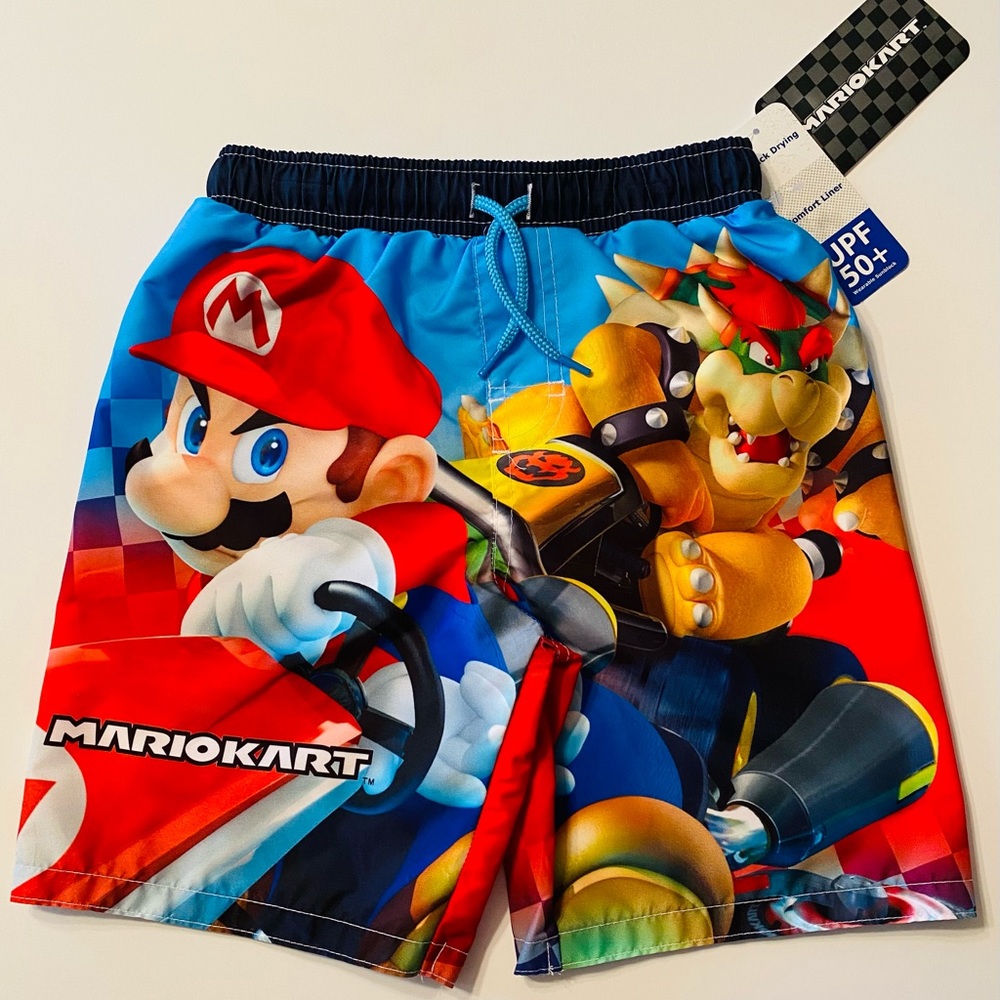 Mario Kart Boys Swim Trunks